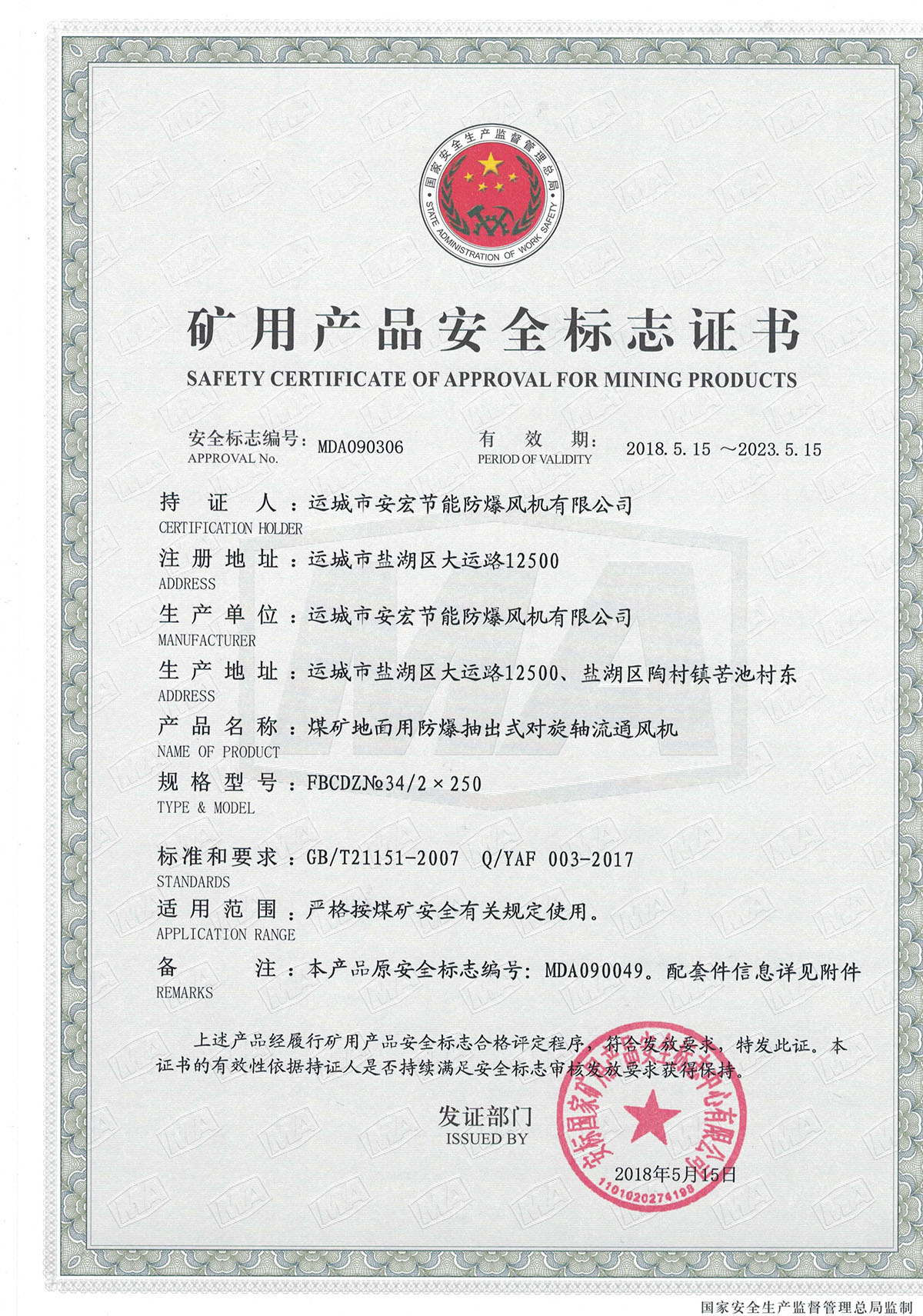 FBCDZ�� 34/2*250 ��(du��)���S��ͨ�L(f��ng)�C(j��)